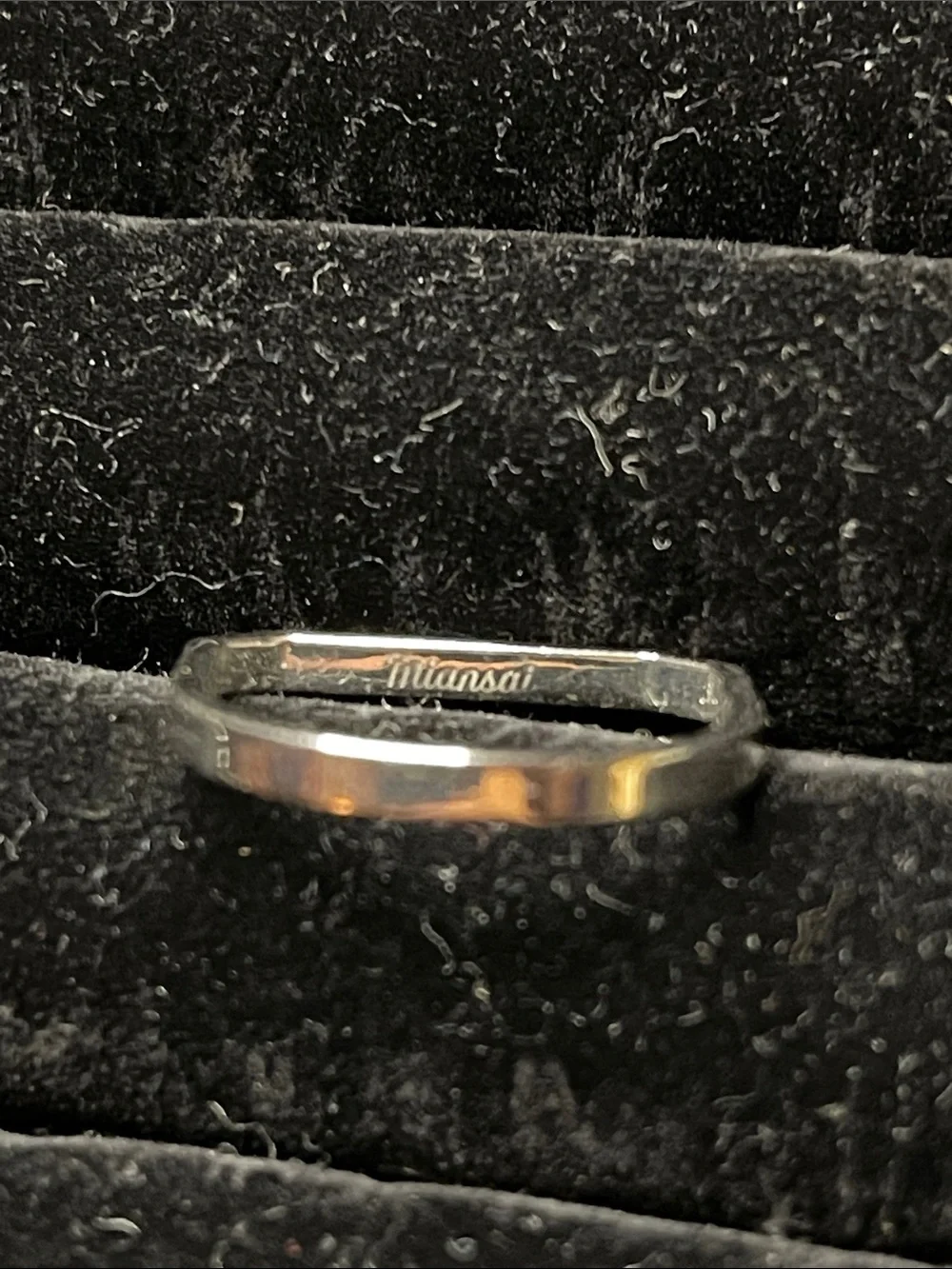 Miansai 925 Silver Thin Hex Ring